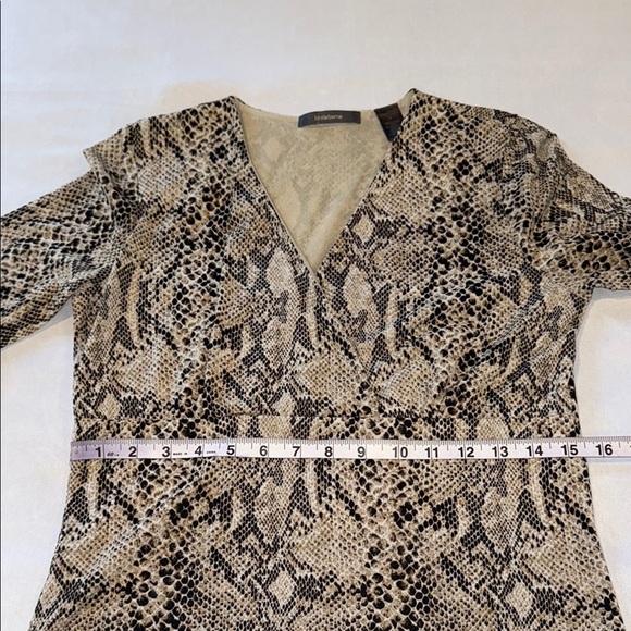 Liz Claiborne Blouse Snake Print Shirt Top Women's Size M - Picture 8 of 11